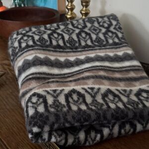 Pottery Barn Wool Jacquard Knit Throw
